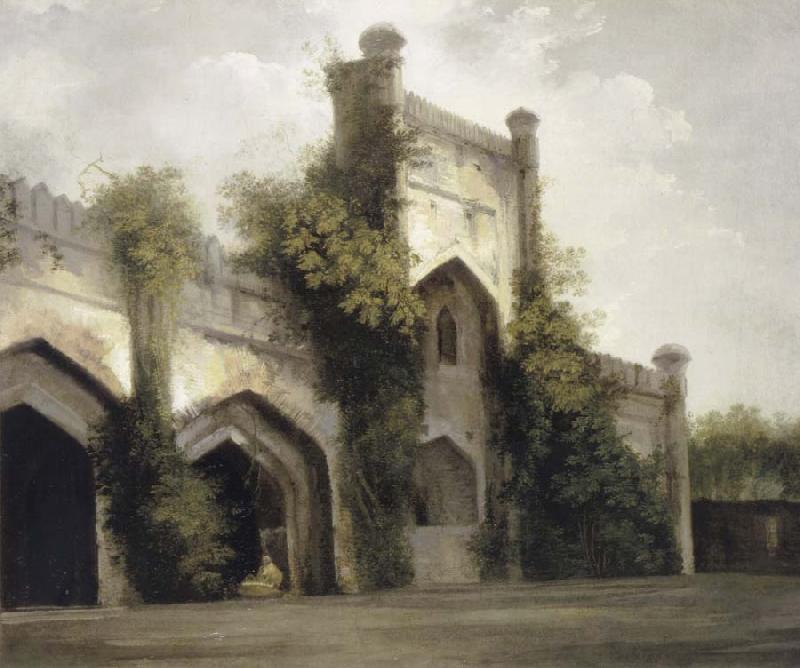 unknow artist View of a Mosque at Rajmahal oil painting picture